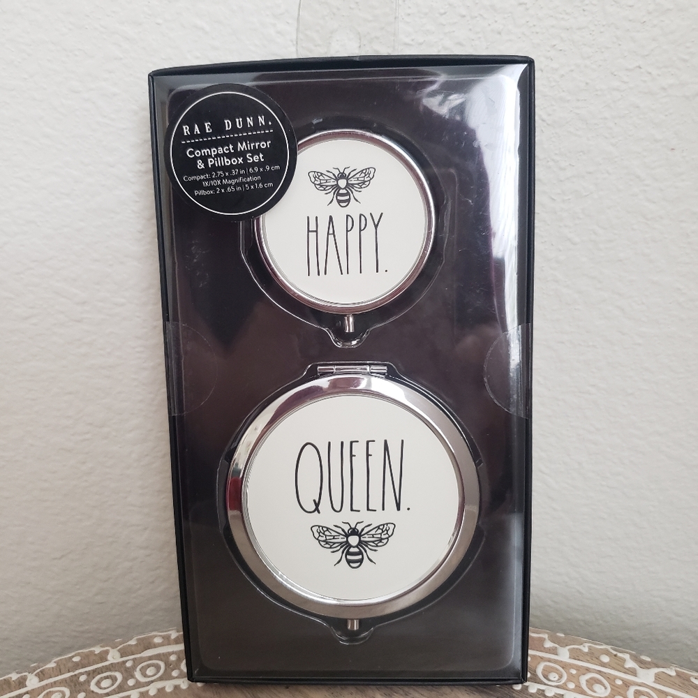 NWT Rae Dunn Bee Happy and Queen Bee Set